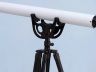 Floor Standing Oil-Rubbed Bronzed-White Leather with Black Stand Anchormaster Telescope 65 - 6