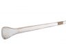 Wooden Rustic Whitewashed Marblehead Squared Decorative Rowing Boat Oar 62 with Hooks - 1
