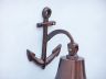 Antique Copper Hanging Anchor Bell 10 - 3