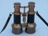 Commanders Antique Brass Binoculars with Leather and Leather Case 6 - 5
