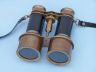 Commanders Antique Brass Binoculars with Leather and Leather Case 6 - 4