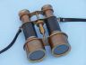 Commanders Antique Brass Binoculars with Leather and Leather Case 6 - 3