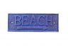 Rustic Dark Blue Cast Iron Beach Sign 9 - 1