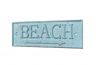 Rustic Light Blue Cast Iron Beach Sign 9 - 1