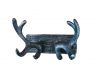 Rustic Silver Cast Iron Antler Double Hook 8 - 4