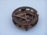 Antique Copper Round Sundial Compass with Rosewood Box 6 - 2
