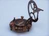 Antique Copper Round Sundial Compass with Rosewood Box 6 - 13