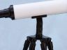 Floor Standing Oil-Rubbed Bronze-White Leather With Black Stand Harbor Master Telescope 50 - 2