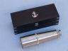 Deluxe Class Brushed Nickel Admirals Spyglass Telescope 27 with Rosewood Box - 4