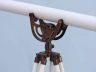 Floor Standing Antique Copper With White Leather Anchormaster Telescope 65 - 6