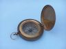 Antique Brass Captains Push Button Compass 3 - 3