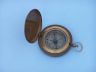 Antique Brass Captains Push Button Compass 3 - 4