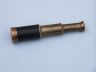 Deluxe Class Scouts Antique Brass Leather Spyglass Telescope 7 with Rosewood Box - 4