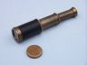 Deluxe Class Scouts Antique Brass Leather Spyglass Telescope 7 with Rosewood Box - 1