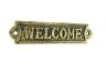 Rustic Gold Cast Iron Welcome Sign 6 - 2