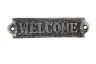 Rustic Silver Cast Iron Welcome Sign 6 - 2