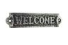 Rustic Silver Cast Iron Welcome Sign 6 - 1