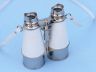 Admirals Chrome Binoculars with White Leather Case 6 - 5