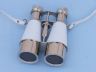 Admirals Chrome Binoculars with White Leather Case 6 - 4