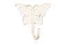 Whitewashed Cast Iron Butterfly Hook 6 - 2