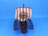 Wooden Viking Drakkar with Embroidered Raven Limited Model Boat 14 - 8
