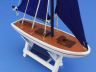 Wooden Decorative Blue Sailboat Model with Blue Sails 12 - 7