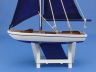 Wooden It Floats 12 - Blue Floating Sailboat Model with Blue Sails - 9