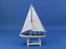 Wooden It Floats 12 - Light Blue Floating Sailboat Model - 12
