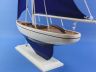 Wooden Blue Pacific Sailer with Blue Sails Model Sailboat Decoration 25 - 3