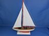 Wooden Red Pacific Sailer Model Sailboat Decoration 25 - 1