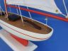 Wooden Red Pacific Sailer Model Sailboat Decoration 25 - 11