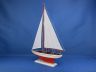 Wooden Red Pacific Sailer Model Sailboat Decoration 25 - 17