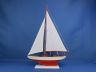 Wooden Red Pacific Sailer Model Sailboat Decoration 25 - 18