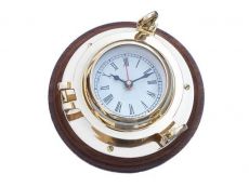 Brass Porthole Clock 10