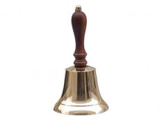 Brass Plated Hand Bell 9