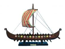 Wooden Viking Drakkar Model Boat 14\