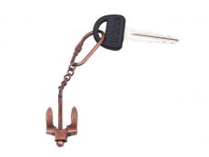 Antique Copper Navy Stockless Anchor Key Chain 5