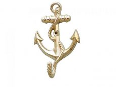 Gold Finish Anchor With Rope Hook 5
