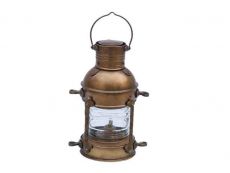 Antique Brass Anchor Oil Lantern 12
