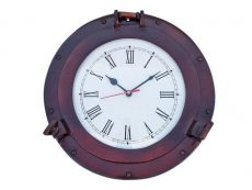 Antique Copper Deluxe Class Porthole Clock 12