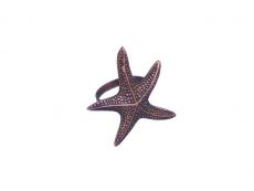 Antique Copper Starfish Napkin Ring 3