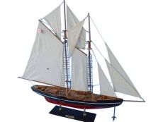Wooden Bluenose Model Sailboat Decoration 35