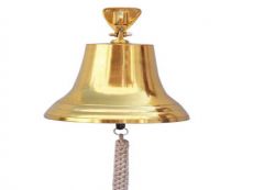 Brass Plated Hanging Ships Bell 18