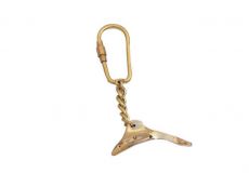 Solid Brass Dolphin Key Chain 4