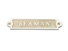 Solid Brass Seaman Sign 6\