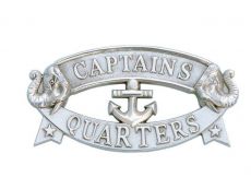 Chrome Captains Quarters Sign 9