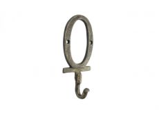 Rustic Gold Cast Iron Letter O Alphabet Wall Hook 6