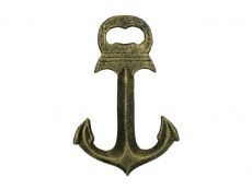 Rustic Gold Deluxe Cast Iron Anchor Bottle Opener 6\