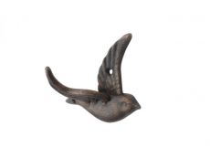 Rustic Copper Cast Iron Flying Bird Decorative Metal Wing Wall Hook 5.5