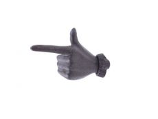Cast Iron One Finger Pointing Decorative Metal Wall Hook 3
